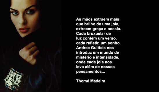 Milla Jovovich com o bracelete vencedor do "Oscar Mundial da Joalheria", D.I.A.1994